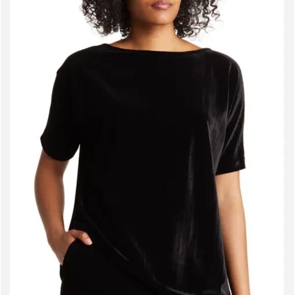 St. John Crushed Velvet Top Medium NWT. - Picture 1 of 8